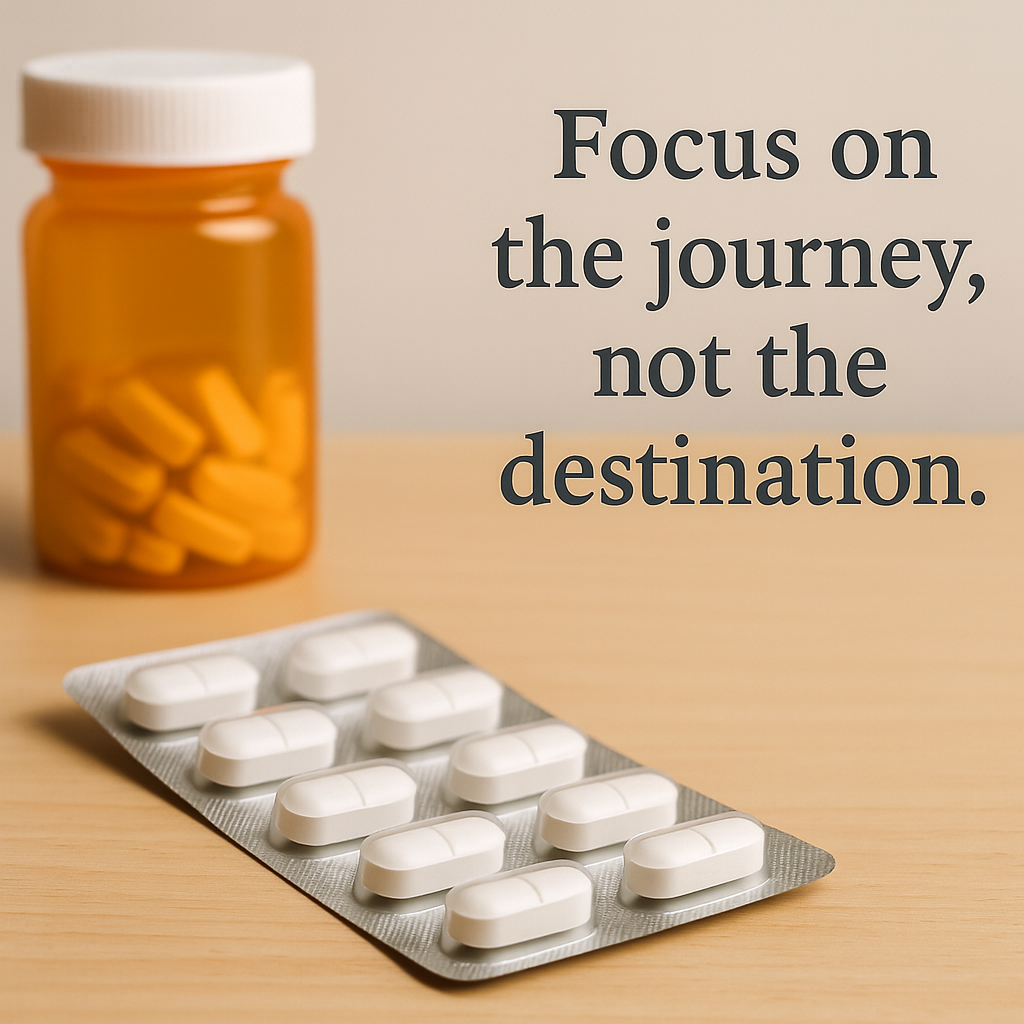 Caja de medicamento con logotipo BIO tachado junto a una balanza de la justicia, símbolo de la sentencia del TJUE sobre etiquetado y publicidad de medicamentos