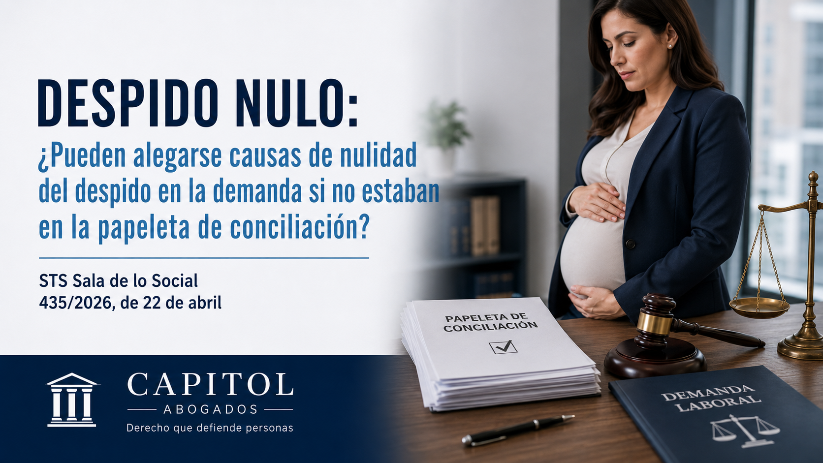 Sentencia del Tribunal Supremo sobre causas de nulidad del despido alegadas en la demanda laboral. Despido nulo: la papeleta de conciliación no puede ser una trampa formal